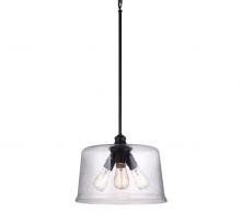  DSHD19521P - Black and Clear 3 Bulb Pendant