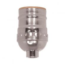  80/1011 - Short Keyless Socket; 1/8 IPS; Aluminum; Nickel Finish; 660W; 250V