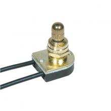  80/1132 - On-Off Metal Rotary Switch; 3/8" Metal Bushing; Single Circuit; 6A-125V, 3A-250V Rating; Brass