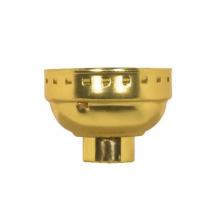  80/1350 - 3 Piece Solid Brass Cap With Paper Liner; Polished Nickel Finish; 1/8 IP Less Set Screw