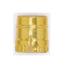  80/1471 - 3 Piece Solid Brass Shell With Paper Liner; Short Keyless; Polished Brass Finish