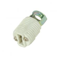  80/1582 - Threaded G-9 Porcelain Socket; Push-In Terminals; 1/8 IP Hickey Inside Extrusion; Double Leg; 660W;