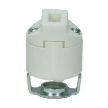  80/1741 - G9 Porcelain Halogen Socket; Smooth Body; With Hickey; Push-In Wiring