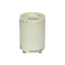  80/1847 - Smooth Phenolic Electronic Self-Ballasted CFL Lampholder; 120V, 60Hz, 0.20A; 18W G24q-2 And GX24q-2;