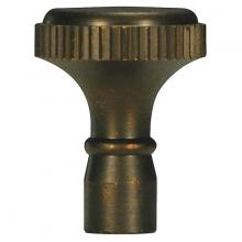  80/2403 - Solid Brass Knob; 4/36 Mandrel; Dark Antique Brass