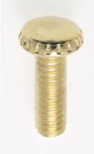 Satco Products Inc. 90/022 - Steel Knurled Head Thumb Screw; 8/32; 1/2" Length; Brass Plated Finish