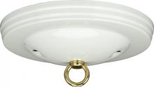  90/066 - Standard Canopy Kit; White Finish; 5" Diameter; 7/16" Center Hole; 2-8/32 Bar Holes;