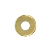  90/1090 - Turned Brass Check Ring; 1/8 IP Slip; Burnished And Lacquered; 1" Diameter