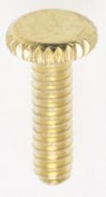 Satco Products Inc. 90/1154 - Steel Knurled Head Thumb Screw; 6/32; 1/2" Length; Brass Plated Finish