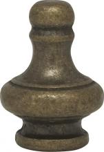  90/1161 - Large Pyramid Knob; 1-1/4" Height; 1/8 IP; Antique Brass Finish