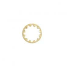 Satco Products Inc. 90/1580 - Toothwasher; 1/4 IP Slip; Brass Plated Finish