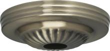  90/1683 - Ribbed Canopy; Canopy Only; Antique Brass Finish; 5" Diameter; 1-1/16" Center Hole