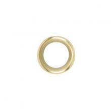  90/2091 - Steel Check Ring; Curled Edge; 1/4 IP Slip; Brass Plated Finish; 1-1/2" Diameter