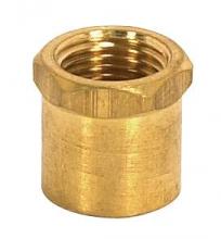  90/2153 - Brass Coupling; Unfinished; 1/2" Long; Hexagon Head Coupling; 1/8 IP