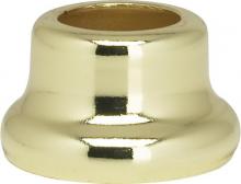 90/2192 - Flanged Steel Neck; 1/2" Height; 7/8" Bottom; Brass Plated Finish