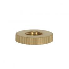  90/2439 - Knurl Solid Brass Check Ring; 1/8 IP Tapped; 7/8" Diameter