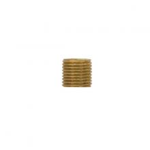  90/2474 - 1/4 IP Solid Brass Nipple; Unfinished; 1-1/2" Length; 1/2" Wide
