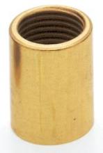  90/332 - Brass Coupling; 5/8" Long; 1/8 IP; Burnished And Lacquered