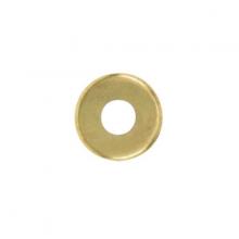  90/333 - Steel Check Ring; Curled Edge; 1/8 IP Slip; Brass Plated Finish; 1-1/4" Diameter