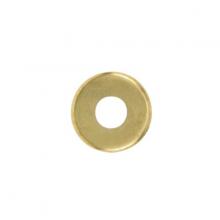  90/353 - Steel Check Ring; Straight Edge; 1/8 IP Slip; Brass Plated Finish; 1-1/4" Diameter