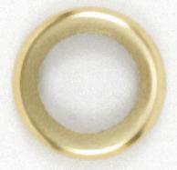  90/473 - Steel Check Ring; Curled Edge; 1/4 IP Slip; Brass Plated Finish; 1-1/4" Diameter