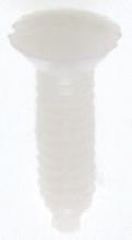 Satco Products Inc. 90/537 - Plastic Switchplate Screw; 6/32; White Plastic; 1/2" Length