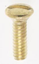 Satco Products Inc. 90/538 - Steel Switchplate Screw; 6/32; Brass Plated Finish; 1/2" Length