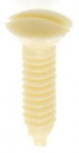 Satco Products Inc. 90/539 - Plastic Switchplate Screw; 6/32; Ivory Plastic; 1/2" Length