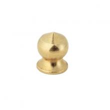  90/652 - Brass Pear Knob; 8/32; Burnished And Lacquered