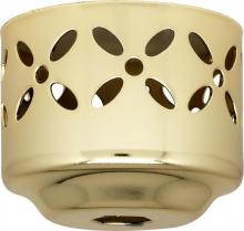  90/656 - 1-5/8" Perforated Fitter; Vacuum Brass Finish