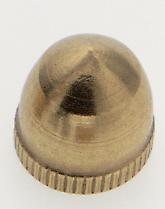  90/668 - Acorn Knob; 1/8 IP; Brass Burnished And Lacquered; Knurled