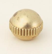 90/711 - Brass Ball; Knurled; 8/32; 3/8" Diameter; Burnished And Lacquered