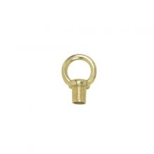  90/957 - 3/4" Loops; 1/8 IP Male With Wireway; 10lbs Max; Brass Plated Finish