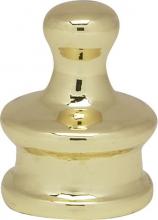 90/959 - Small Pyramid Knob; 3/4" Height; 1/8 IP; Polished Brass Finish