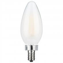  S11346 - 8 Watt C11 LED; Frosted Finish; Candelabra Base; 3000K; 90 CRI; 800 Lumens; 120 Volt