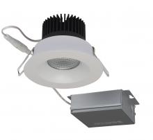 Satco Products Inc. S11630 - 12 watt LED Direct Wire Downlight; 3.5 inch; 3000K; 120 volt; Dimmable; Round; Remote Driver; White
