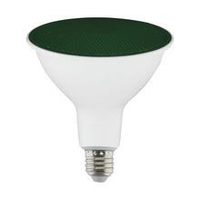  S29481 - 11.5 Watt PAR38 LED; Green; 90 degree Beam Angle; Medium base; 120 Volt