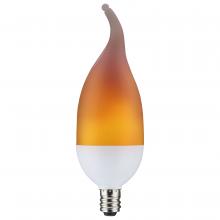  S29807 - 2 Watt LED Flame Bulb; B11; Candelabra base; 120 Volt