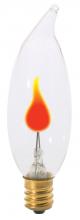 S3756 - 3 Watt CA8 Incandescent; Clear; 1000 Average rated hours; Candelabra base; 120 Volt; Carded