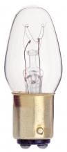  S3904 - 10 Watt C7 Incandescent; Clear; 2500 Average rated hours; 60 Lumens; DC Bay base; 130 Volt