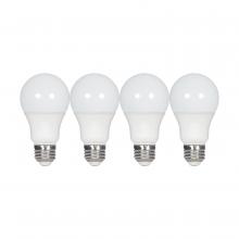  S39597 - 9.5 Watt; A19 LED; Frost; 5000K; Medium base; 220 deg. Beam Angle; 120 Volt; Non-Dimmable; 4-Pack