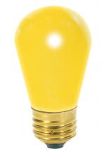  S3960 - 11 Watt S14 Incandescent; Ceramic Yellow; 2500 Average rated hours; Medium base; 130 Volt