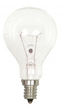  S4162 - 60 Watt A15 Incandescent; Clear; 1000 Average rated hours; 700 Lumens; Candelabra base; 130 Volt