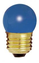  S4508 - 7.5 Watt S11 Incandescent; Ceramic Blue; 2500 Average rated hours; Medium base; 120 Volt; Carded