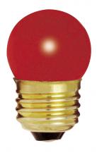  S4511 - 7.5 Watt S11 Incandescent; Ceramic Red; 2500 Average rated hours; Medium base; 120 Volt; Carded