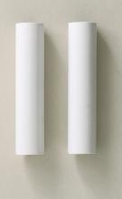  S70/370 - 2 Plastic Candle Covers; White Plastic; 4" Height