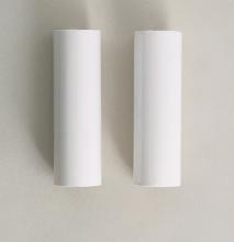  S70/371 - 2 Plastic Candle Covers; White Plastic; 4" Height