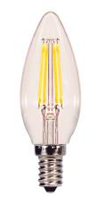  S8839 - 4 Watt B11 LED; Clear; Candelabra base; 4000K; 350 Lumens; 120 Volt