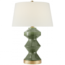 Visual Comfort & Co. Signature Collection CHA 8666SHK-L - Weller Zig-Zag Table Lamp