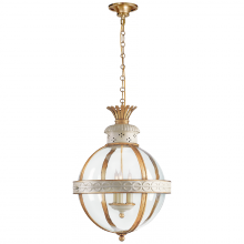  CHC 2111AW-CG - Crown Top Banded Globe Lantern